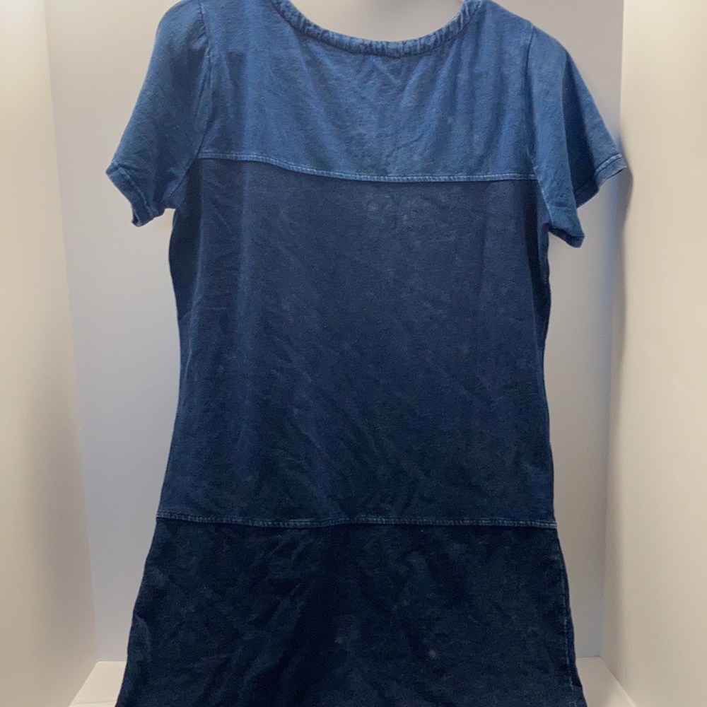 MIX DENIM DRESS - Picture 7 of 7